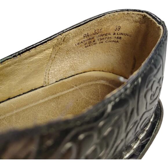 Alegria Paloma Women’s Leather Embossed Rose Comfort MJ Clog EU 39 US 8-8.5 - Picture 9 of 10